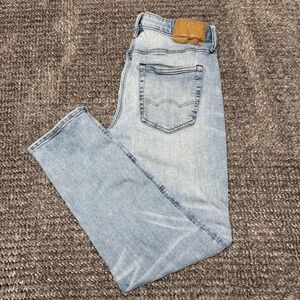 American Eagle AirFlex + Athletic Skinny Jeans Mens Size 29x30 Blue Light Wash